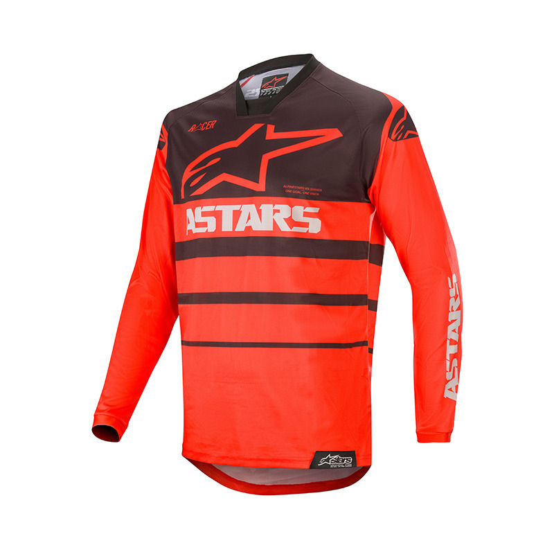 Maglia Alpinestars Racer Supermatic Per Uomo, Colore Anthracite/Orange. Il Top Per Il Motorsport, Dal Design Aggressivo E Materiali Di Alta Qualità.