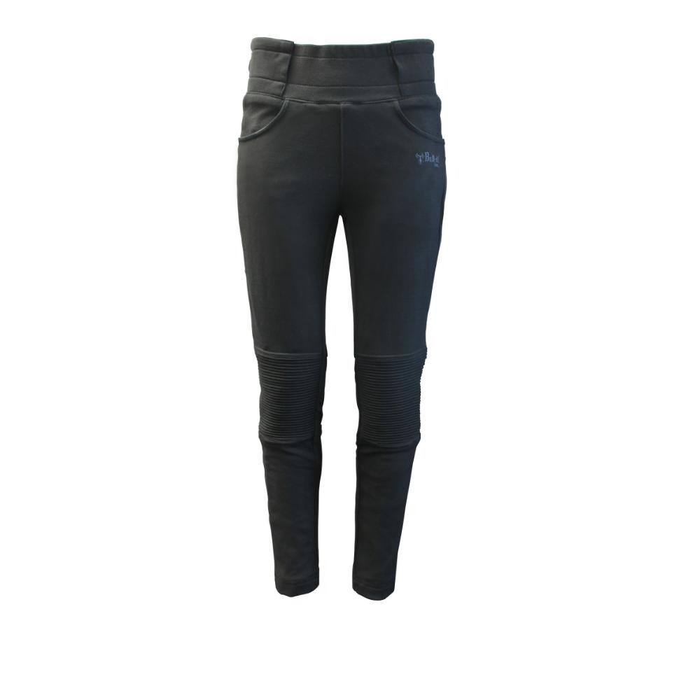 MotoGirl Ribbed Knee Leggings Short