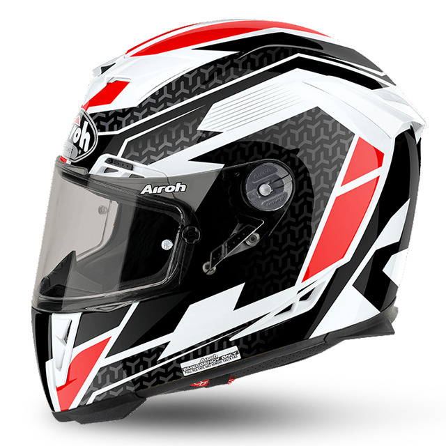 AIROH GP500 RED/BLACK/WHITE HELMET