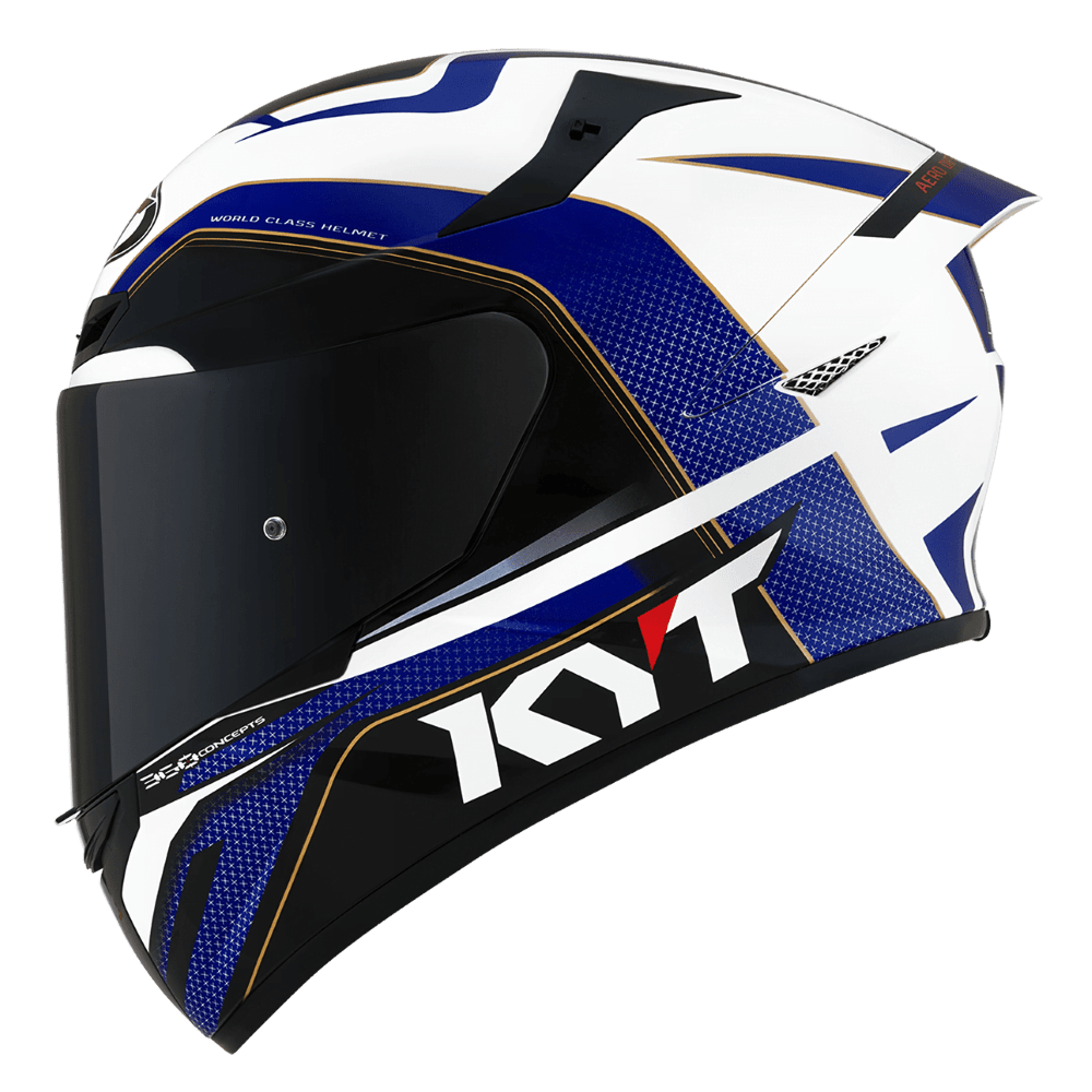 KYT TT COURSE GRAND PRIX HELMET BLUE RED
