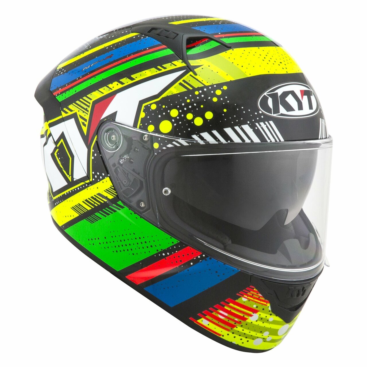 KYT NF-R ENERGY GREEN BLUE HELMET