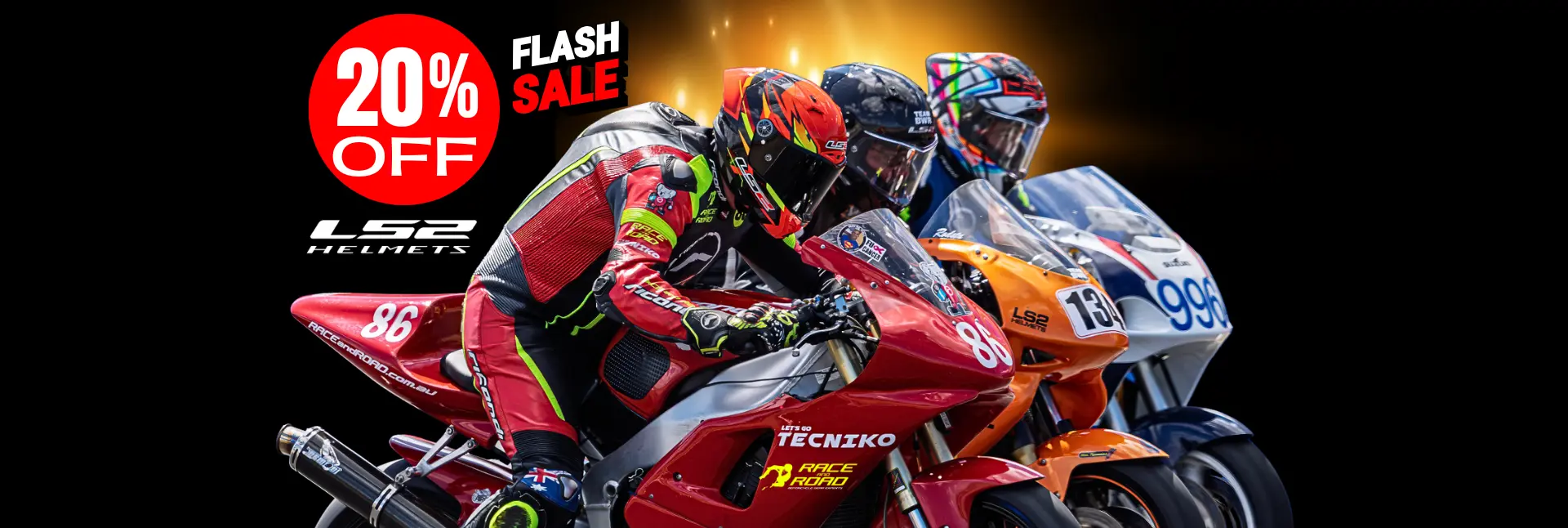20% OFF all LS2 Helmets on now