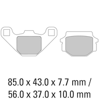 FERODO BRAKE DISC PAD SET - FDB314 EF ECO FRICTION COMPOUND