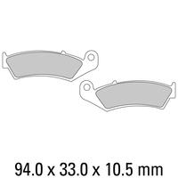 FERODO BRAKE DISC PAD SET - FDB496 P PLATINUM COMPOUND 