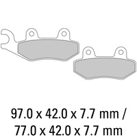 FERODO BRAKE DISC PAD SET - FDB497 P PLATINUM COMPOUND