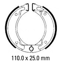 FERODO ECO BRAKE SHOE SET - FSB738A ECO FRICTION COMPOUND