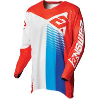 ANSWER PACE ELITE WHITE RED HYPER BLUE JERSEY