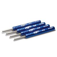 MOTIONPRO VALVE STEM SEAL INSTALL TOOL SET, 4PC 4, 4.5, 5 & 5.5MM (CAN ALSO USE 08-080511 + 08-080533 )