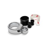 MOTIONPRO CABLE CLAMPS - 1in-1 1/8in SINGLE THROTTLE/CLUTCH - CHROME