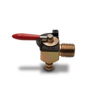MOTIONPRO FUEL VALVE 90 DEGREE - 1/4in NPT X 1/4in BARB VITTON SEAL