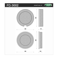 NEWFREN BRAKE PADS - FD0002-BT TOURING ORGANIC   