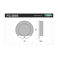 NEWFREN BRAKE PADS - FD0005-BT TOURING ORGANIC   