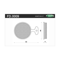 NEWFREN BRAKE PADS - FD0009-BT TOURING ORGANIC   