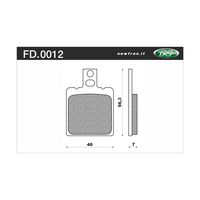 NEWFREN BRAKE PADS - FD0012-TS TOURING SINTERED   