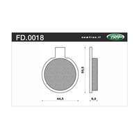 NEWFREN BRAKE PADS - FD0018-BT TOURING ORGANIC   