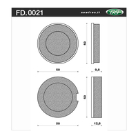 NEWFREN BRAKE PADS - FD0021-BT TOURING ORGANIC   