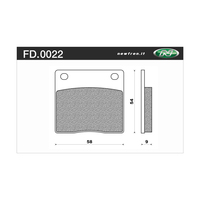 NEWFREN BRAKE PADS - FD0022-BT TOURING ORGANIC   