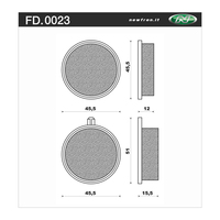 NEWFREN BRAKE PADS - FD0023-BT TOURING ORGANIC   