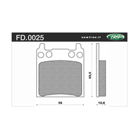 NEWFREN BRAKE PADS - FD0025-BT TOURING ORGANIC   