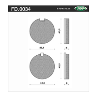 NEWFREN BRAKE PADS - FD0034-BT TOURING ORGANIC   