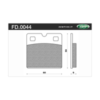 NEWFREN BRAKE PADS - FD0044-BT TOURING ORGANIC   