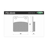 NEWFREN BRAKE PADS - FD0045-BT TOURING ORGANIC   