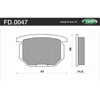 NEWFREN BRAKE PADS - FD0047-TS TOURING SINTERED   