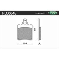 NEWFREN BRAKE PADS - FD0048-BT TOURING ORGANIC   