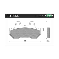 NEWFREN BRAKE PADS - FD0054-TS TOURING SINTERED   