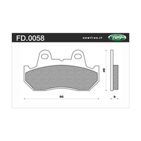 NEWFREN BRAKE PADS - FD0058-BT TOURING ORGANIC   