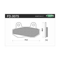 NEWFREN BRAKE PADS - FD0075-BT TOURING ORGANIC   