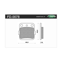 NEWFREN BRAKE PADS - FD0078-SD OFF ROAD DIRT SINTERED 