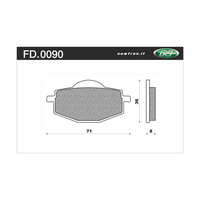 NEWFREN BRAKE PADS - FD0090-BD OFF ROAD DIRT ORGANIC 