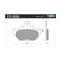 NEWFREN BRAKE PADS - FD0092-BT TOURING ORGANIC   