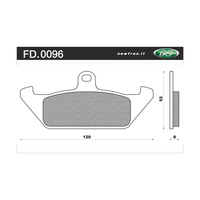NEWFREN BRAKE PADS - FD0096-BT TOURING ORGANIC   
