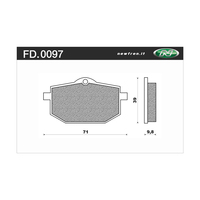 NEWFREN BRAKE PADS - FD0097-BT TOURING ORGANIC   