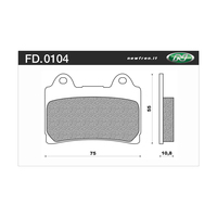 NEWFREN BRAKE PADS - FD0104-BT TOURING ORGANIC   