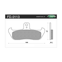 NEWFREN BRAKE PADS - FD0113-BT TOURING ORGANIC   