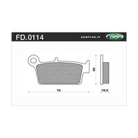 NEWFREN BRAKE PADS - FD0114-SD OFF ROAD DIRT SINTERED 