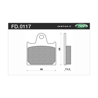 NEWFREN BRAKE PADS - FD0117-BT TOURING ORGANIC