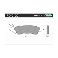 NEWFREN BRAKE PADS - FD0120-SD OFF ROAD DIRT SINTERED 