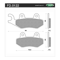 NEWFREN BRAKE PADS - FD0122-SD OFF ROAD DIRT SINTERED 