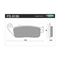 NEWFREN BRAKE PADS - FD0130-BT TOURING ORGANIC   