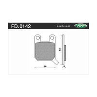 NEWFREN BRAKE PADS - FD0142-BD OFF ROAD DIRT ORGANIC 
