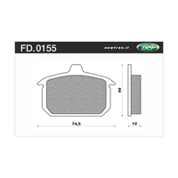 NEWFREN BRAKE PADS - FD0155-SH TOURING H/D SINTERED  