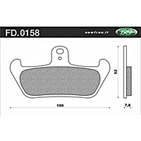 NEWFREN BRAKE PADS - FD0158-BT TOURING ORGANIC   