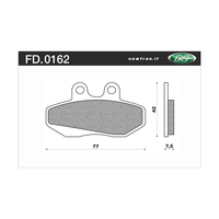 NEWFREN BRAKE PADS - FD0162-BT TOURING ORGANIC   