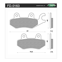 NEWFREN BRAKE PADS - FD0163-BD OFF ROAD DIRT ORGANIC 