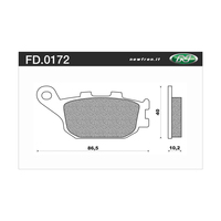 NEWFREN BRAKE PADS - FD0172-BT TOURING ORGANIC   