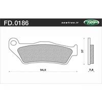 NEWFREN BRAKE PADS - FD0186-BD OFF ROAD DIRT ORGANIC 